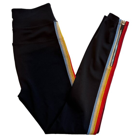 Spiritual Gangster Rainbow Track Tights Leggings Size S Stretchy Activewear - Picture 5 of 7